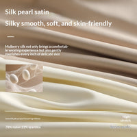 Mildly Luxurious Breathable Cross-Strap Mesh Slip In Silk Satin