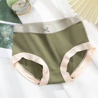 Ladies Seamless Panties Enlarged Briefs Mid-high Waist Bow Graphene Cotton Crotch