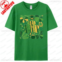 Lucky Clover Shirt Top Womens