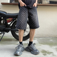 Summer Loose Straight Retro Five-point Denim Shorts