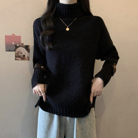 Plus Size Thickened Turtleneck Loose Slimming And All-matching Long Sleeve