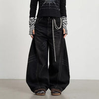Loose Wide-leg Floor-dragging Culottes For Women