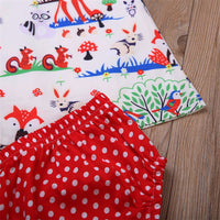 Baby Girl Animal Skirt Suit