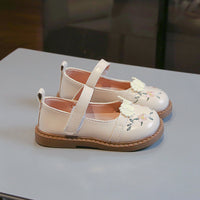 Children's Cute Leather Flower Princess Shoes