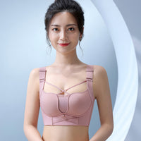 Women's Fashion Simple Cross Strap Wireless Bra