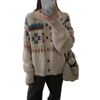 Autumn And Winter Loose Idle Style Knitted Coat