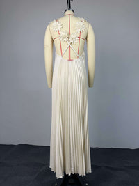 Vacation Suspender Pleated Dress