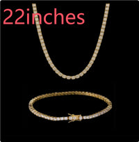 Men's Bracelet Micro-inlaid Zircon 3mm Bracelet