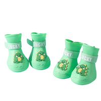 Waterproof Anti-Slip Rubber Rainshoe For Pets,Outdoor Shoe,Ankle Boots,Pet Accessories,Small Medium And Large Dogs And Cats,4PCs