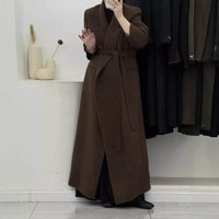 Women's Shoulder Width Loose Double-sided Wool Overcoat