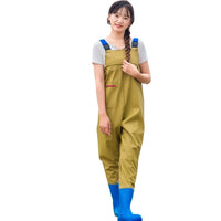 Women's Thick Waterproof One-piece Half Body Rain Pants