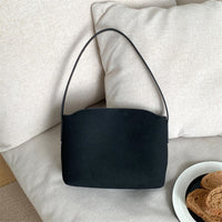 Retro Suede-Like Simple All-Match Tote Bag For Women