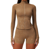 Breathable Nude Feel Training Fitness Yoga Wear Coat