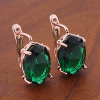Romantic Retro 1014 Oval European And American Ear Clip
