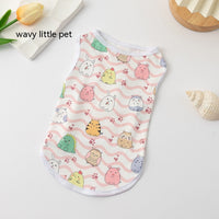 Printed Cartoon Cute Puppy's Vest Clothes