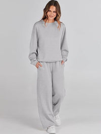 Men's And Women's Hoodie And Straight-leg Pants Set