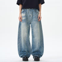 American Machete Jeans Men's Street Retro Washed