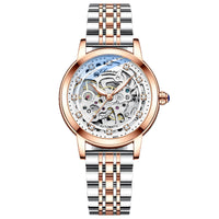 Fashion Diamond Waterproof Automatic Hollow Mechanical Watch