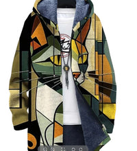 Hooded Cardigan Cotton Jacket Gray