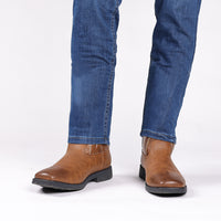 Retro Wide Head Western Cowboy Boot