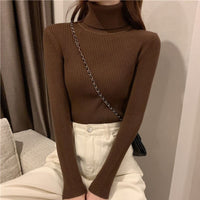 Turtleneck Knitted Sweater For Women AutumnWinter New Arrival