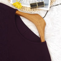 Casual Plus-size Women's Solid-color Long-sleeve Top