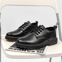 Mens Casual Waterproof Dr Martens-style Low-top Boots