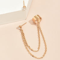 Long Tassel Chain Statement Fashion Earrings