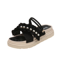 New Seaside High Heel Slippers For Women Summer