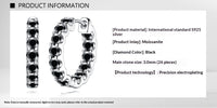 S925 Silver Full Set Moissanite Earrings Fashionable Design