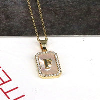 Shell Necklace Female 18K Valuable Prescription Brand 26 Letters