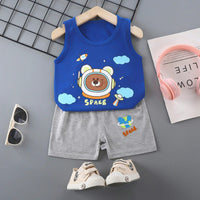 Children's Vest Suit Summer Pure Cotton New