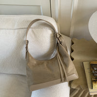 Retro Niche Hand-held Dumpling Versatile Casual Suede Crossbody Shoulder Bag