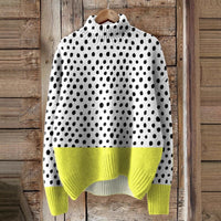 Womens Loose-fitting Semi-high-neck 3D Digital-print Polyester Top For Breathability