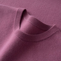 Cashmere Sweater Men's Low Round Neck Business Casual Cashmere Sweater