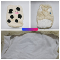 Cute Cow Vest Dog Cat Pet Clothes Autumn And Winter Fleece-lined