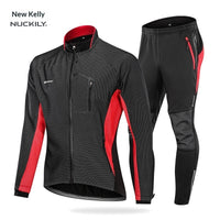 Fleece Cycling Jersey And Bib Shorts Set Sports  Outdoor Cycling Top Cycling Bib Shorts