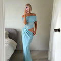 Elegant Sexy Slim-fit Hollow-out Midriff-baring Dress For Women