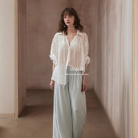 Design-oriented Lapel Shirt Top