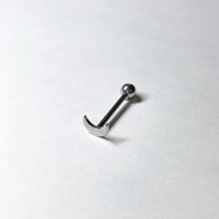 Luna Advanced Titanium Steel Hypoallergenic Short Rod Replacement Nail Tongue Ring
