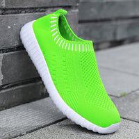 Fashion Slip On Female Walking Shoes Lightweight Flat Shoes Women