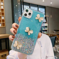 Butterfly Glitter Epoxy Phone Transparent Soft Shell Can Be Customized