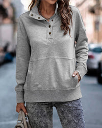 Long Sleeve Button Fashion Street Women's Sweater