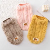 Pet Clothes Thermal Knitting Thickened Vest