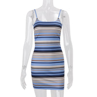 Fashionable Contrast-Color Slip Dress For Women