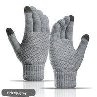 Men's Cashmere-like Thickened Reverse Needle Jacquard Women's Fashionable Warm