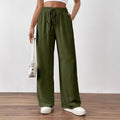 Bestseller Loose-fitting Pocketed Elastic-waist Wide-leg Pants