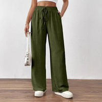 Bestseller Loose-fitting Pocketed Elastic-waist Wide-leg Pants