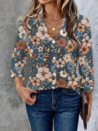 Women's Summer 3D Printed Blouse