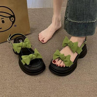 Women's Korean-style Bow Platform Sandals